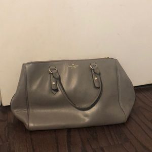 Grey Kate Spade purse